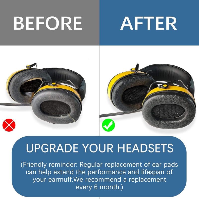 PROHEAR FEP01 Replacement Foam Ear Pads (Upgraded) for 3M WorkTunes Connect(90543, 90544, 90542, 90541,90507), ZOHAN EM042 Radio Headphone （037,027,033） (fep01 2 Pair) - Image 5